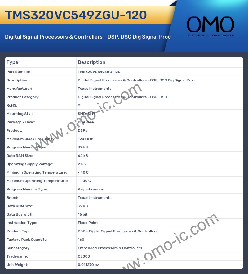 TMS320VC549ZGU-120