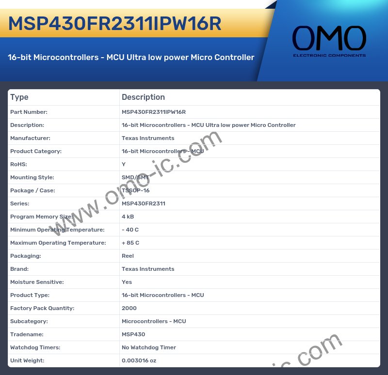 MSP430FR2311IPW16R