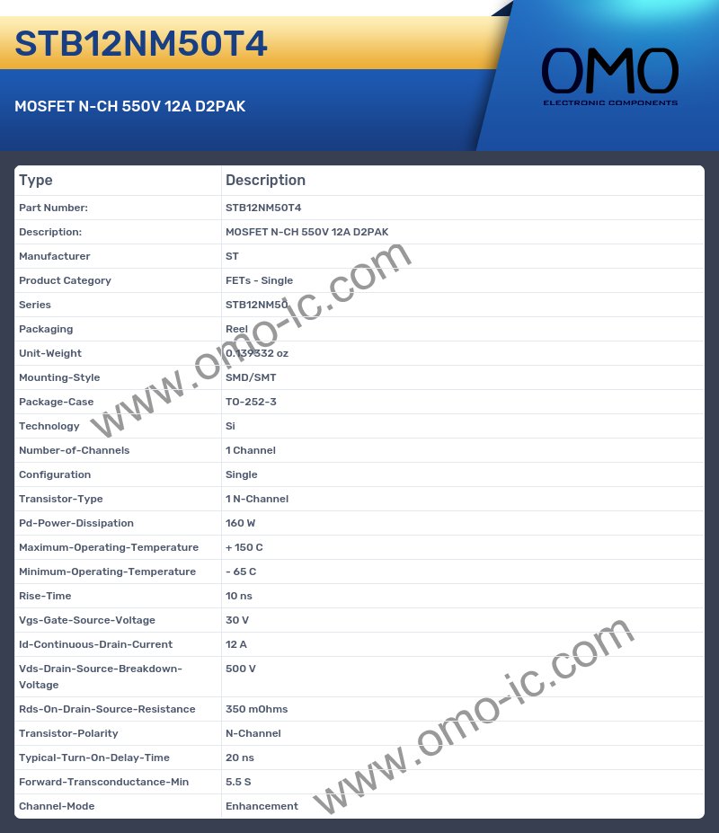STB12NM50T4