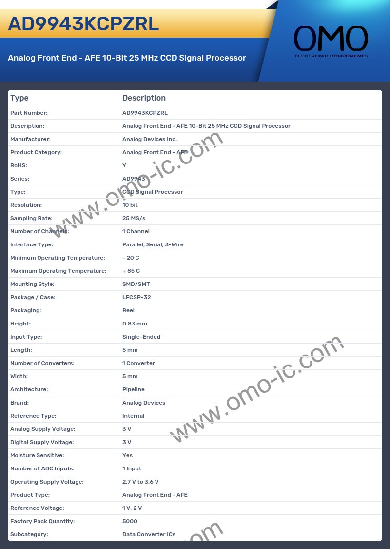 AD9943KCPZRL