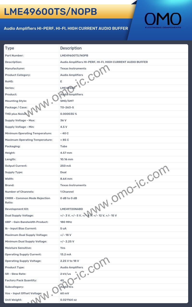 LME49600TS/NOPB