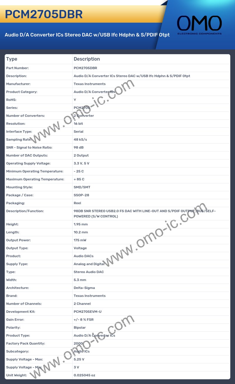 PCM2705DBR