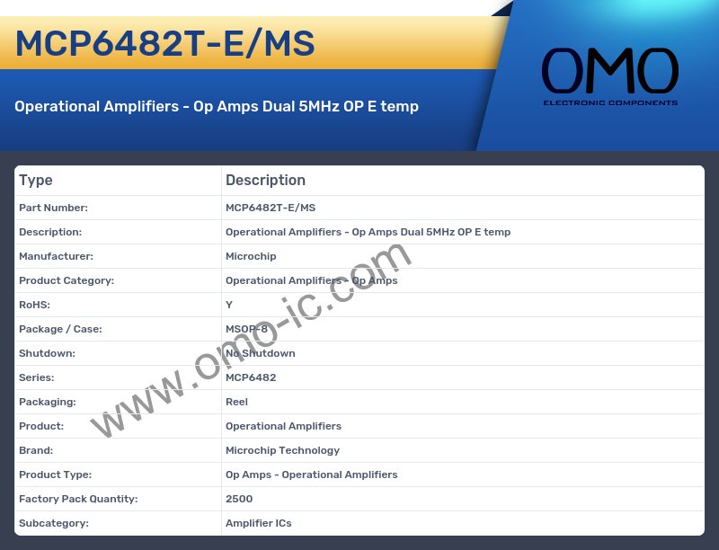MCP6482T-E/MS