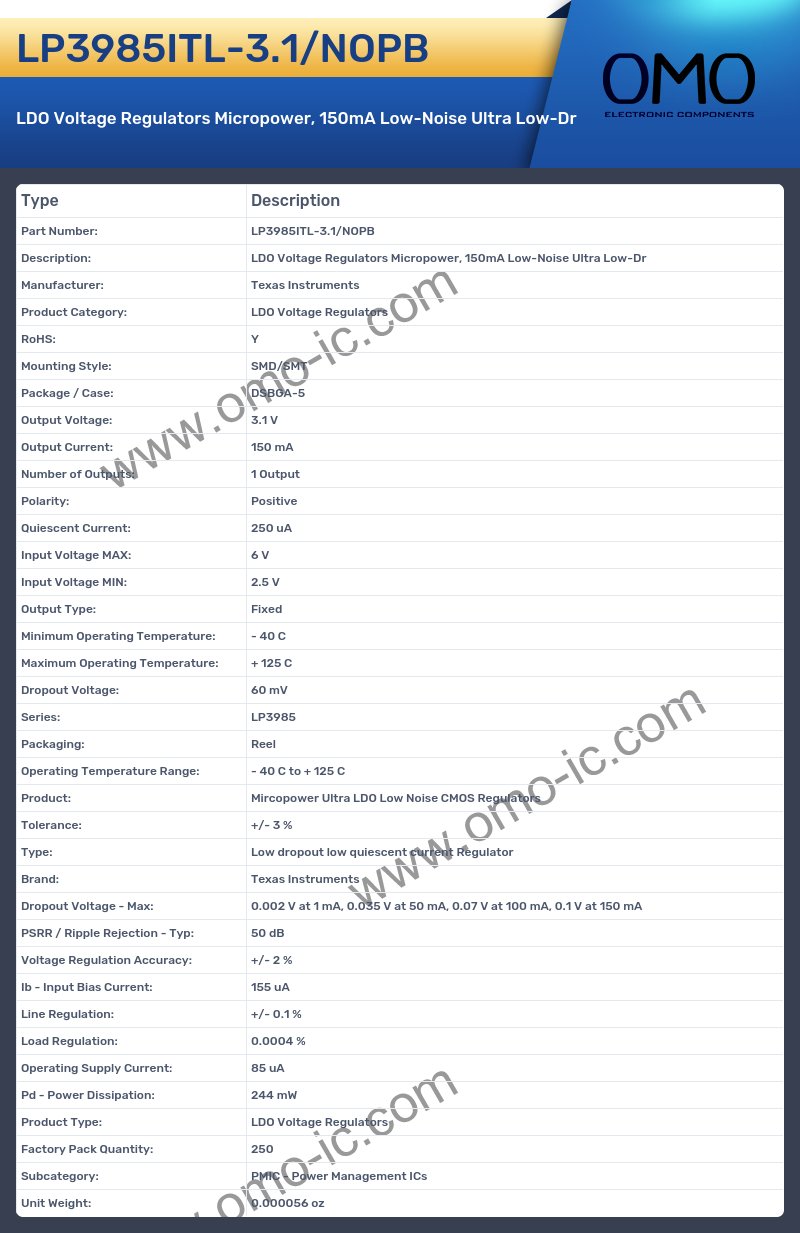 LP3985ITL-3.1/NOPB