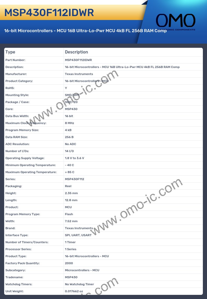 MSP430F112IDWR