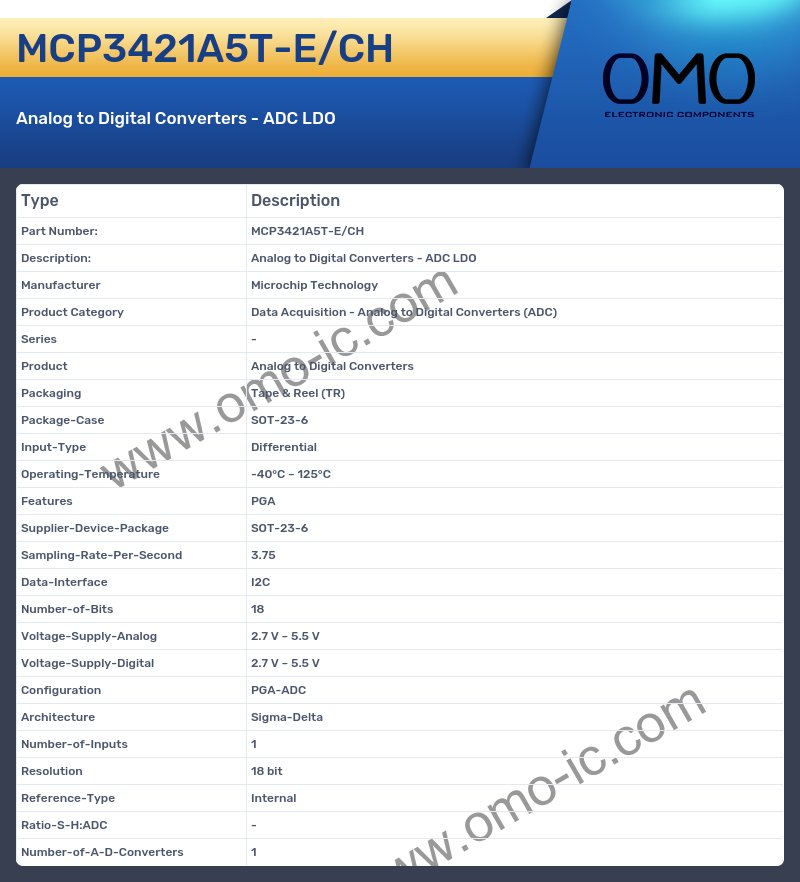 MCP3421A5T-E/CH