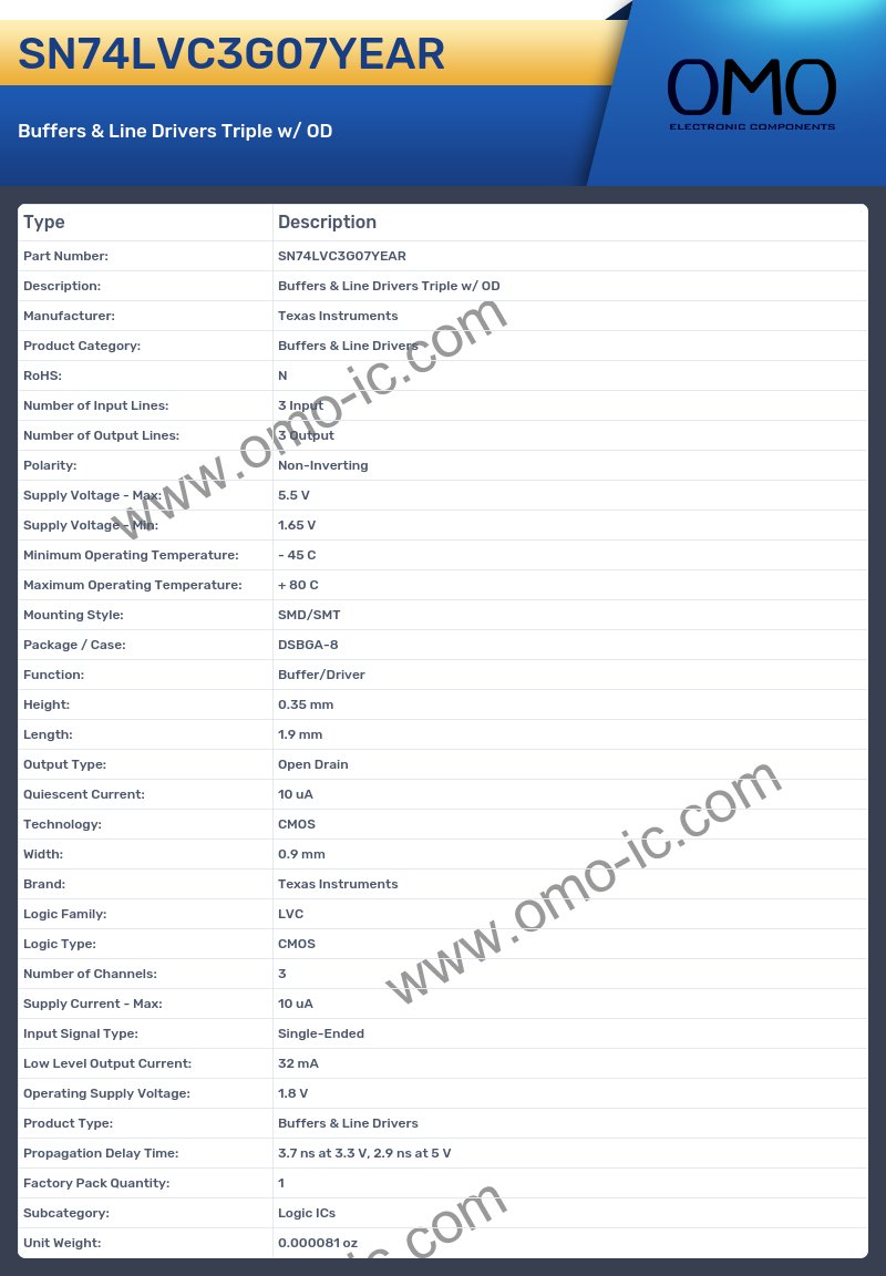 SN74LVC3G07YEAR