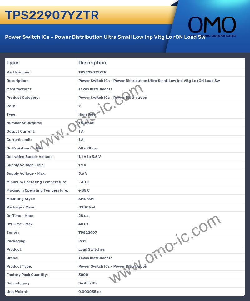 TPS22907YZTR