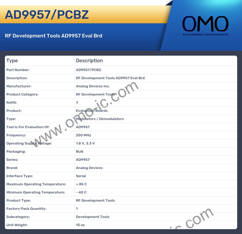 AD9957/PCBZ