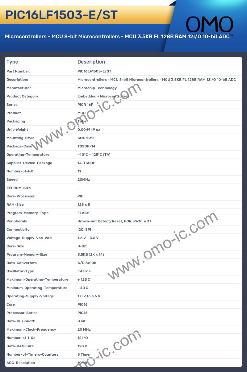 PIC16LF1503-E/ST