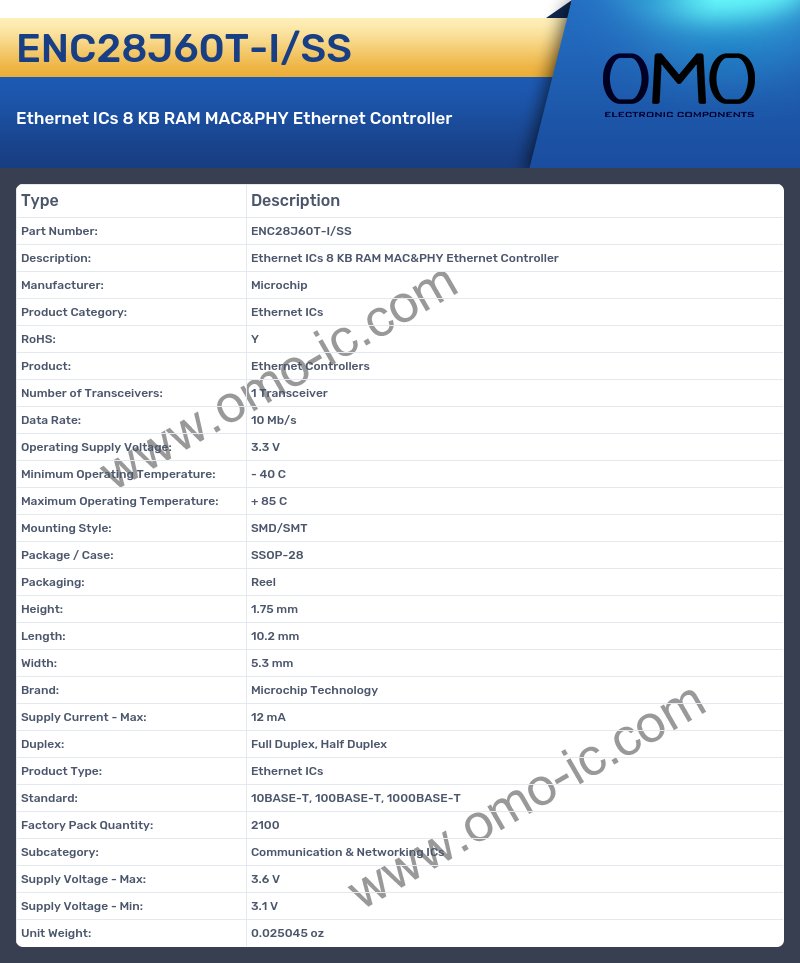 ENC28J60T-I/SS