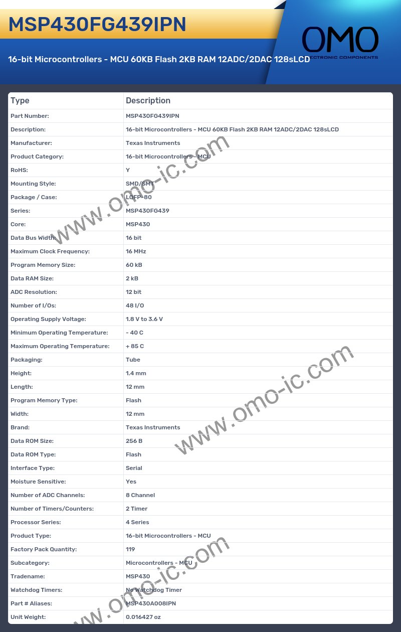 MSP430FG439IPN