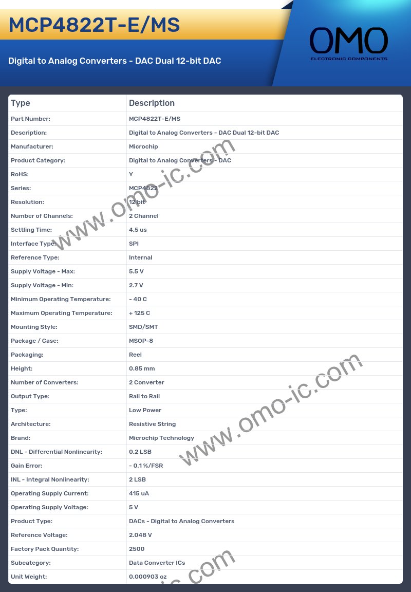 MCP4822T-E/MS