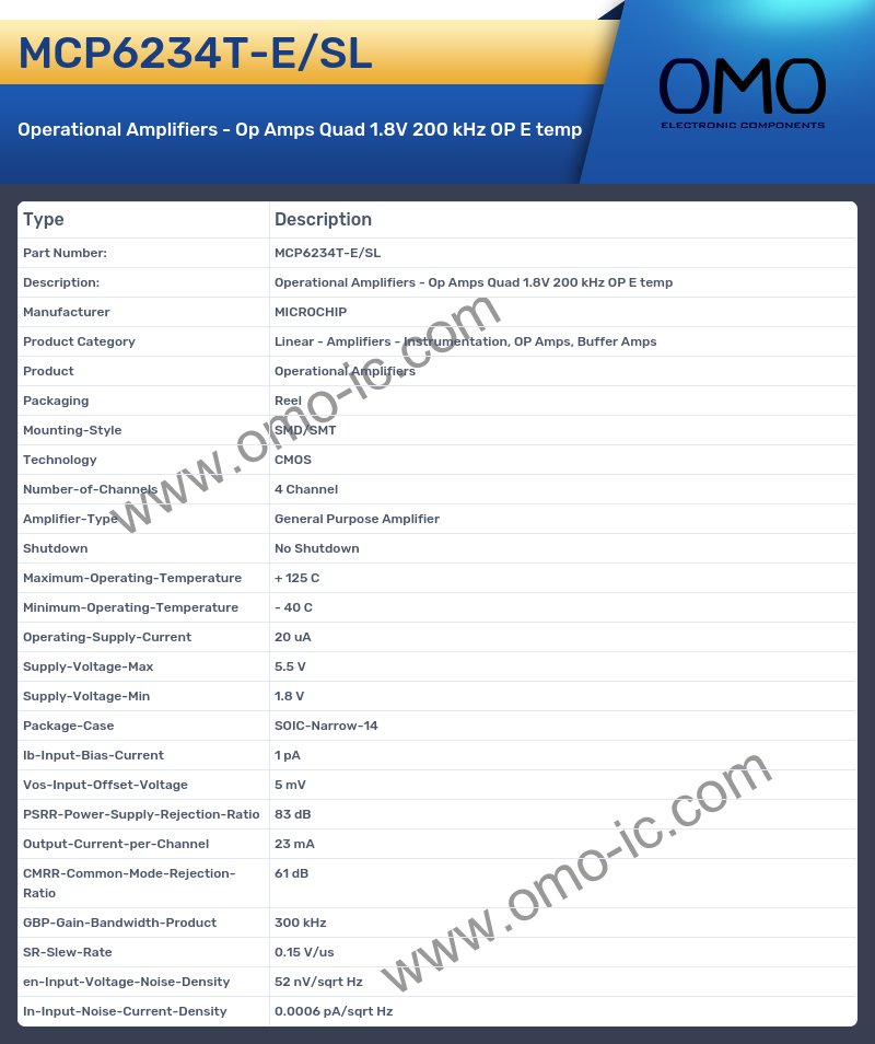 MCP6234T-E/SL