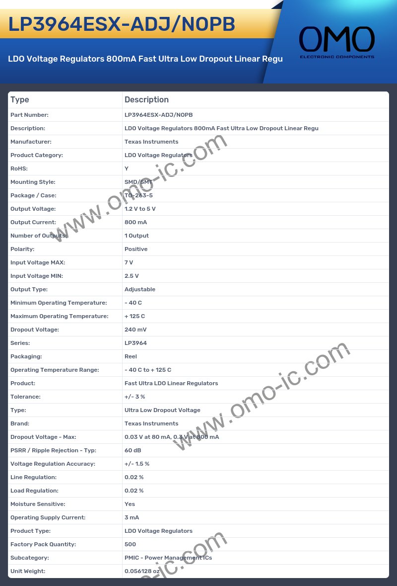 LP3964ESX-ADJ/NOPB
