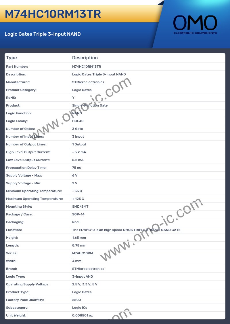 M74HC10RM13TR