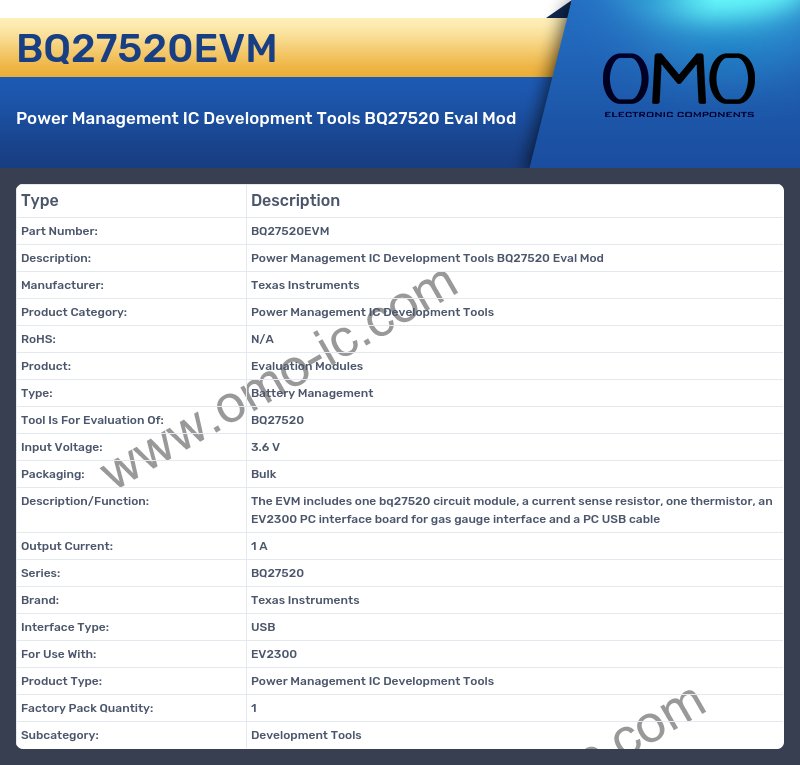 BQ27520EVM