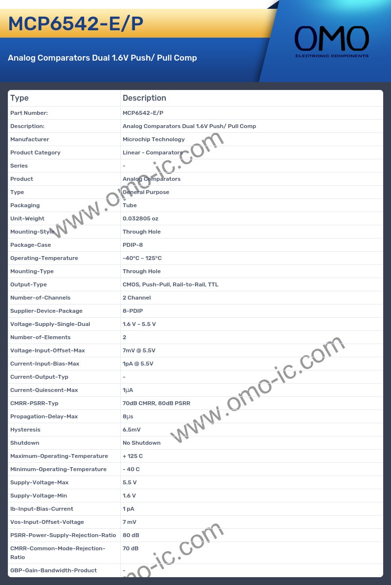 MCP6542-E/P