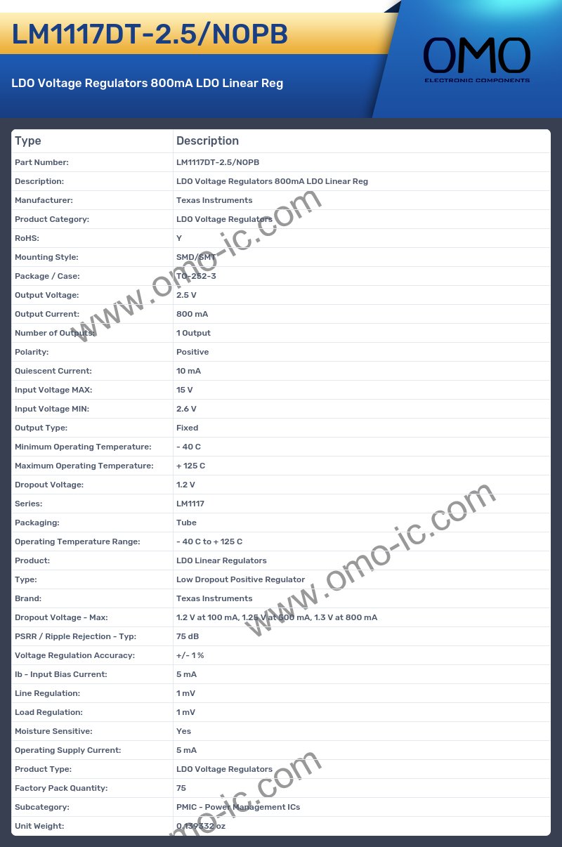 LM1117DT-2.5/NOPB