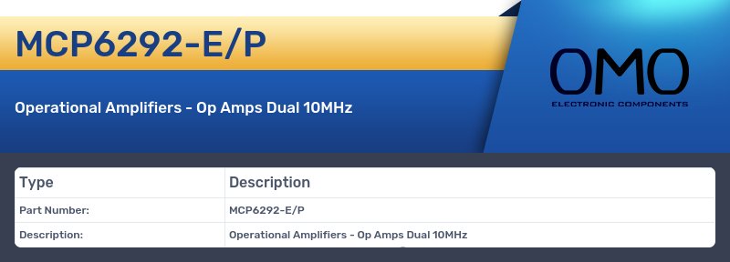 MCP6292-E/P