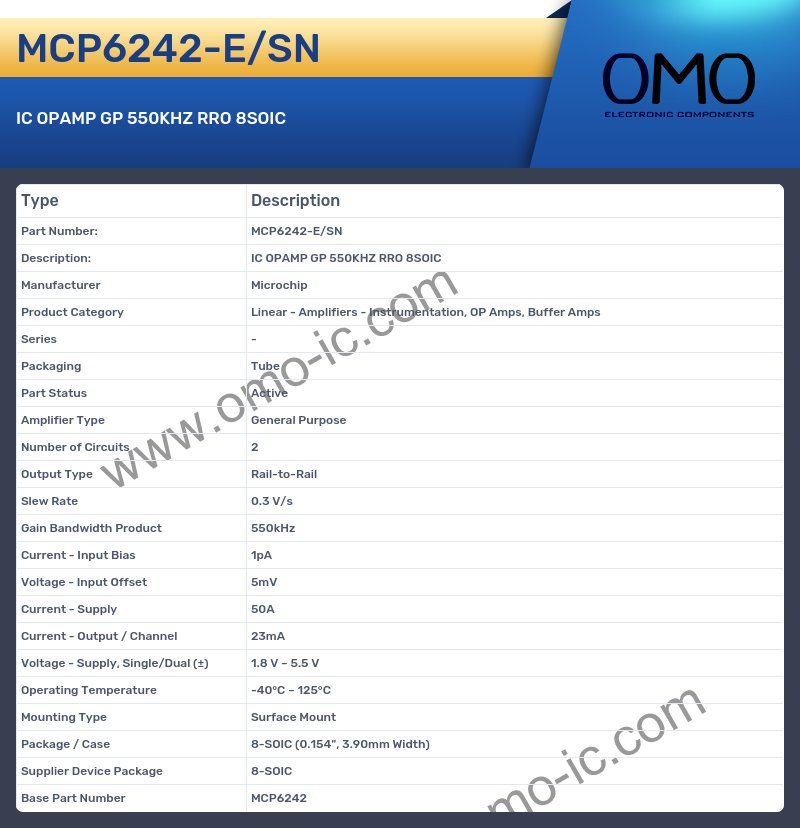 MCP6242-E/SN