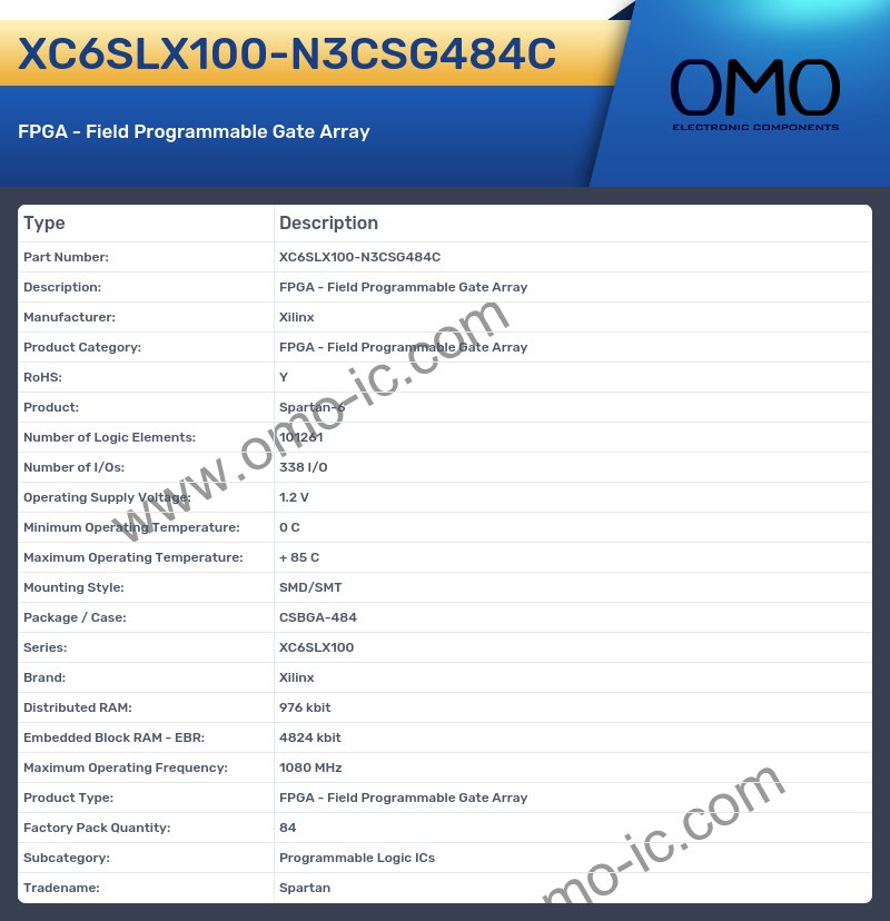 XC6SLX100-N3CSG484C