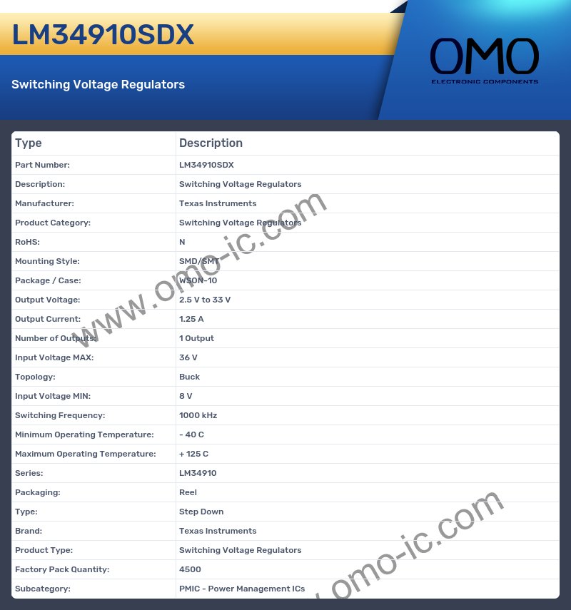 LM34910SDX