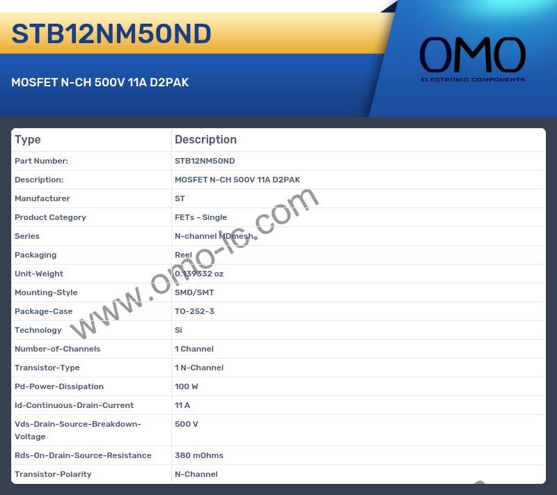 STB12NM50ND