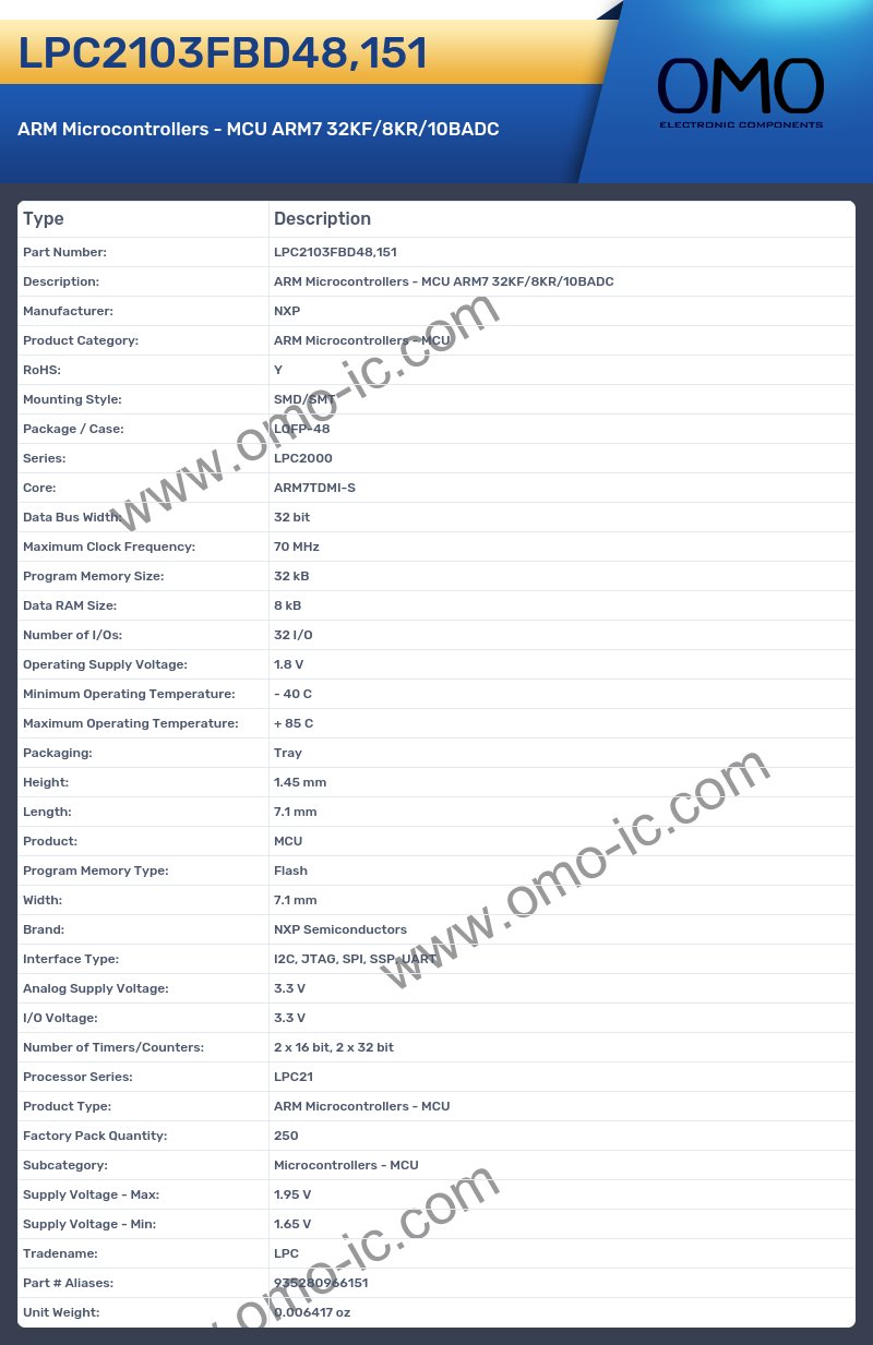 LPC2103FBD48,151
