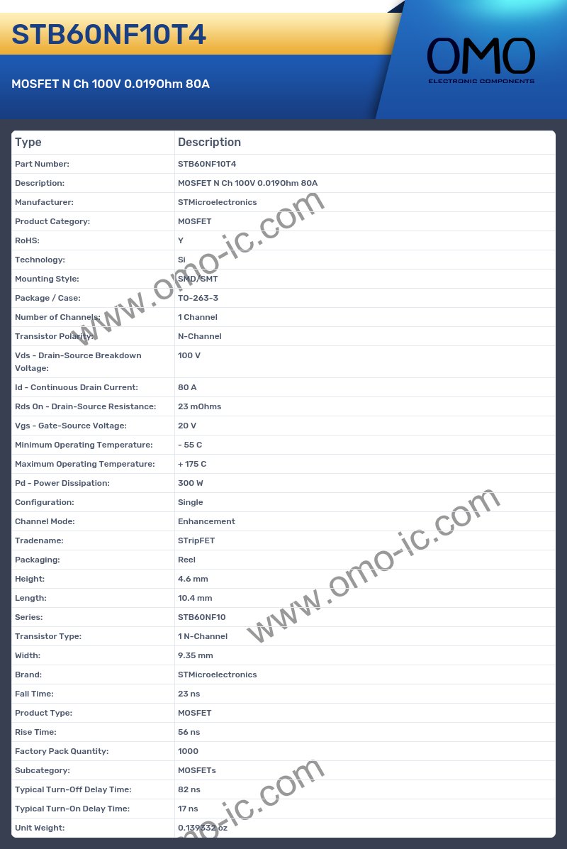 STB60NF10T4