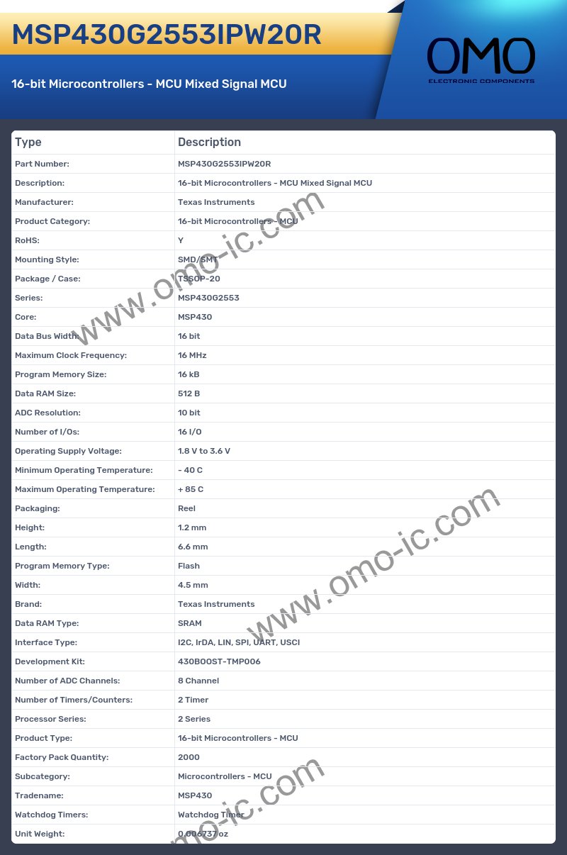 MSP430G2553IPW20R