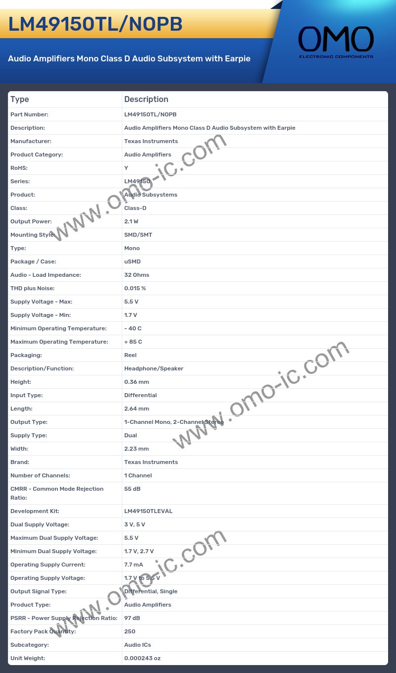 LM49150TL/NOPB