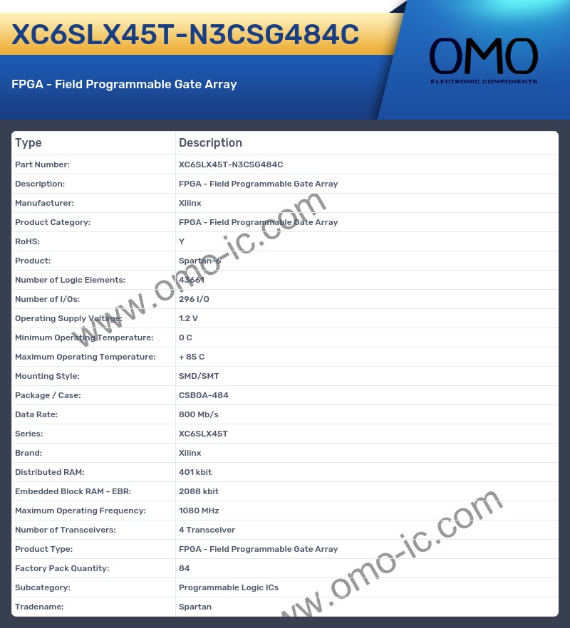 XC6SLX45T-N3CSG484C