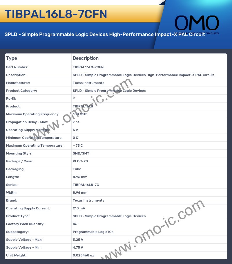 TIBPAL16L8-7CFN