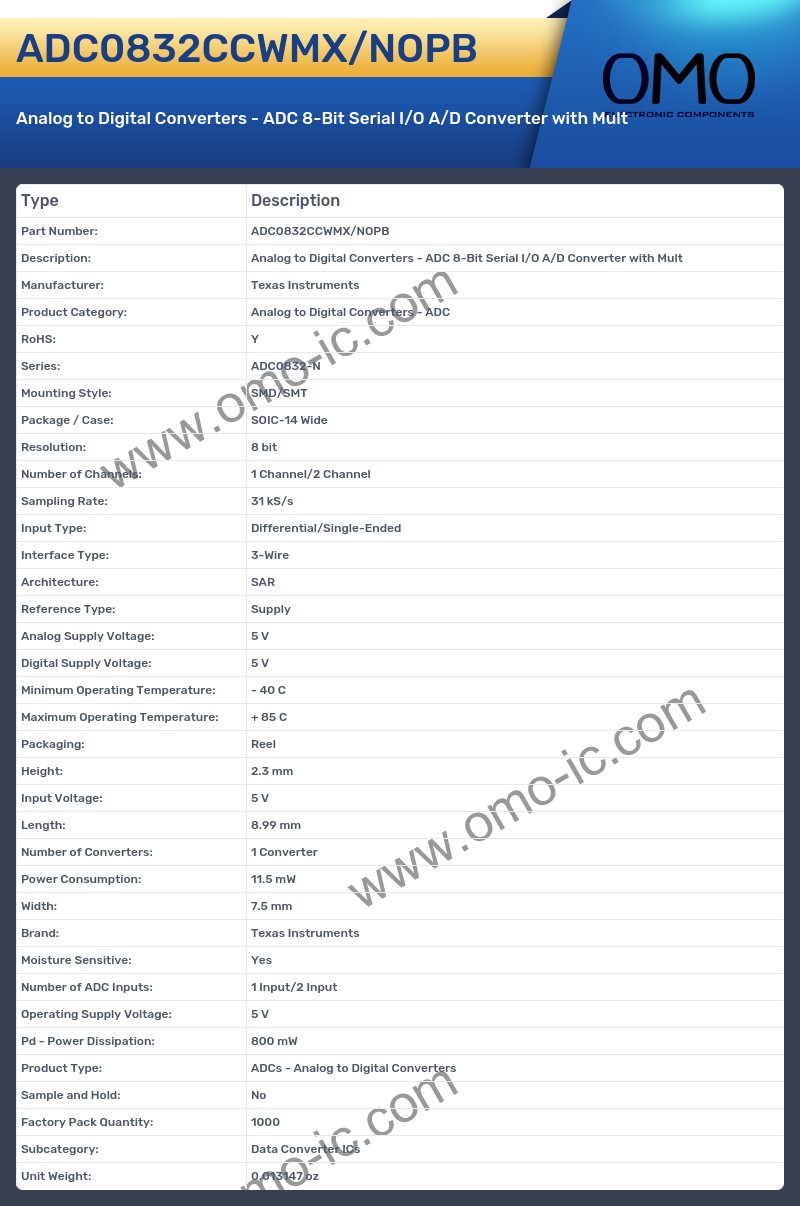 ADC0832CCWMX/NOPB