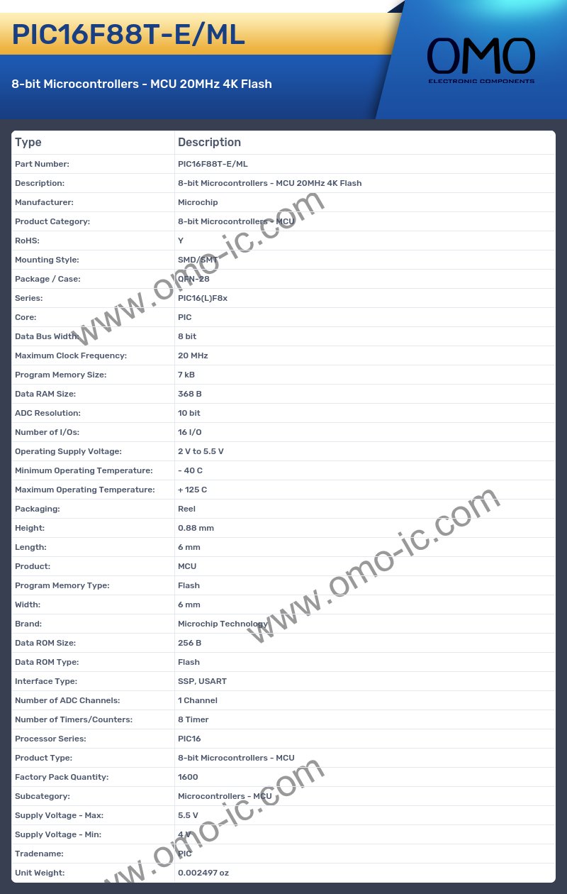 PIC16F88T-E/ML