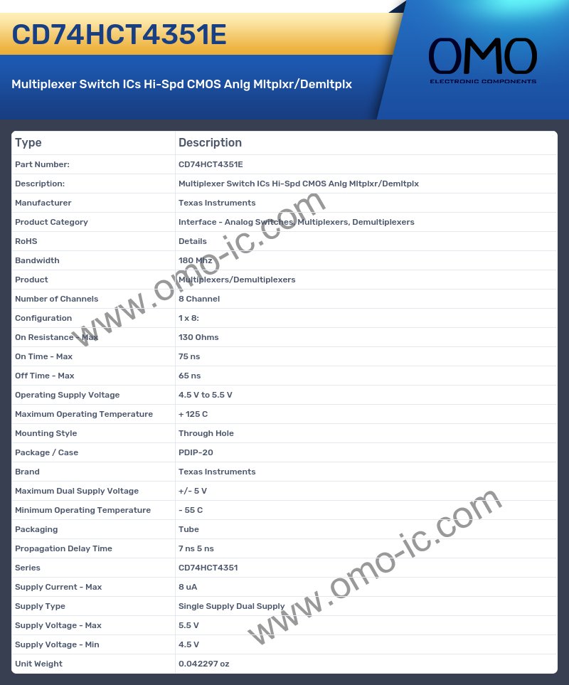 CD74HCT4351E
