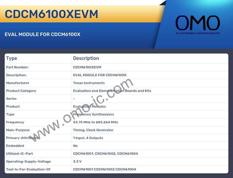 CDCM6100XEVM