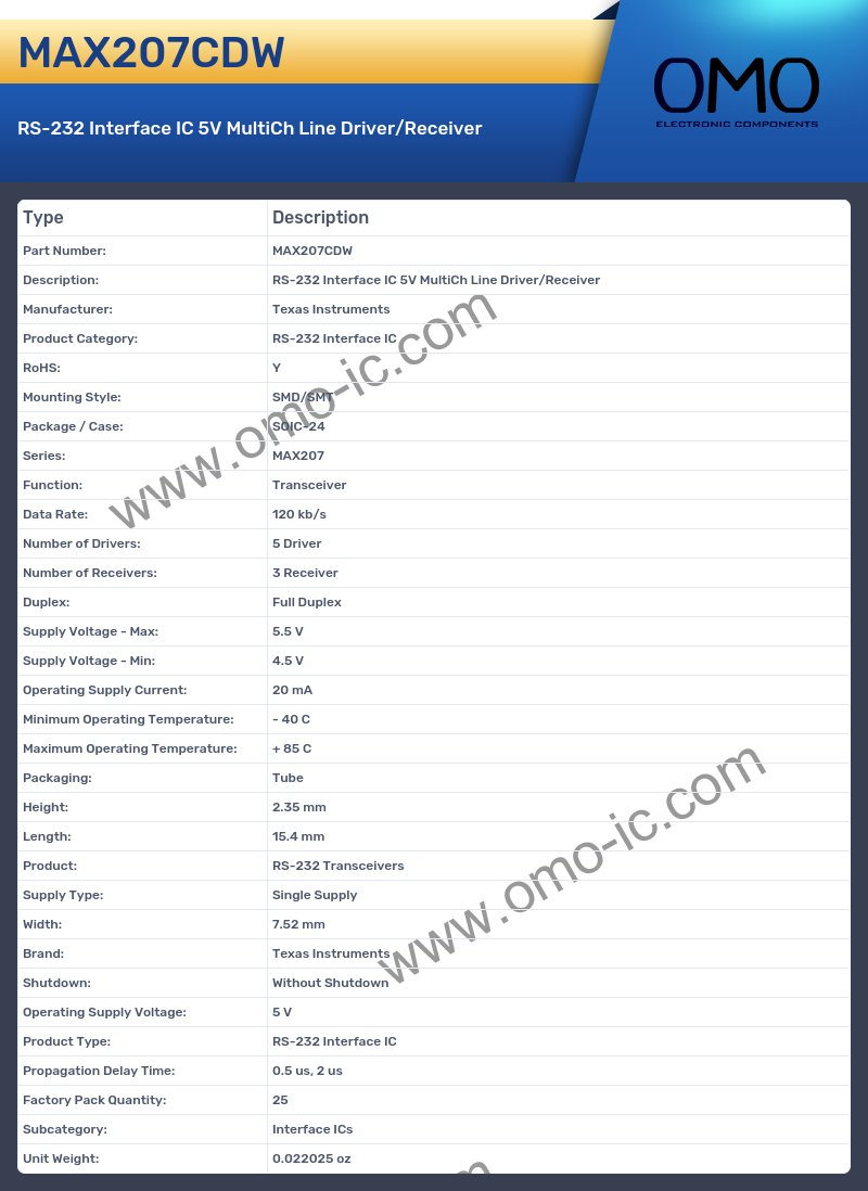 MAX207CDW