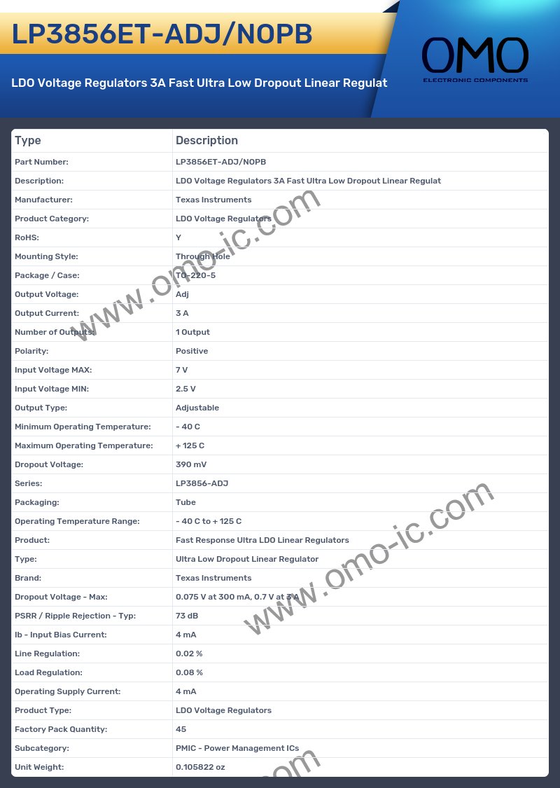 LP3856ET-ADJ/NOPB