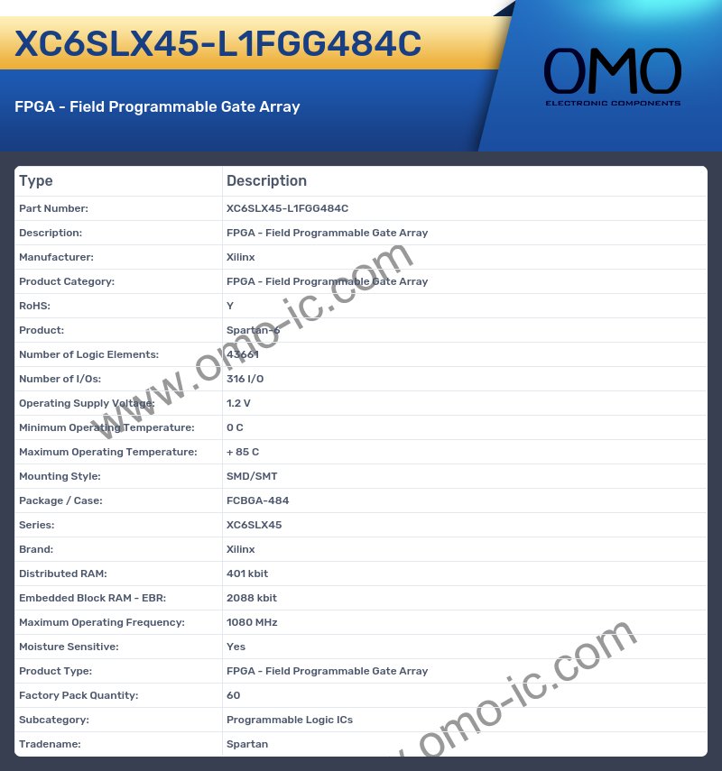 XC6SLX45-L1FGG484C