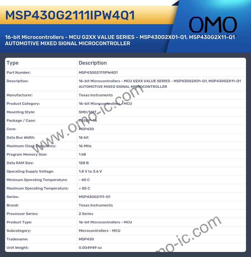 MSP430G2111IPW4Q1
