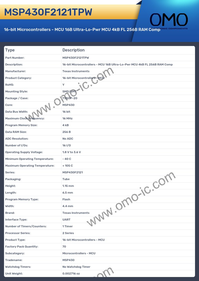 MSP430F2121TPW