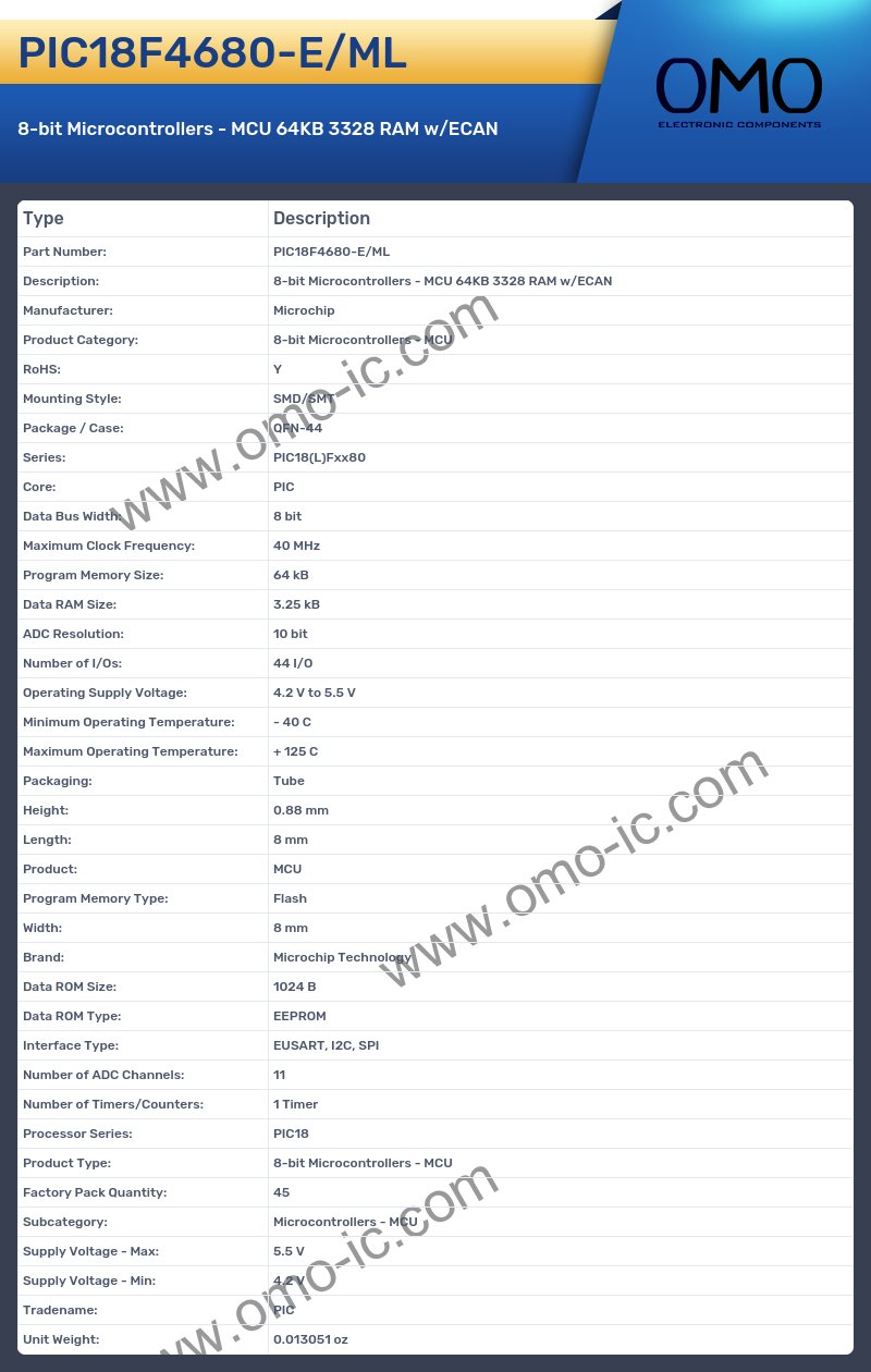 PIC18F4680-E/ML