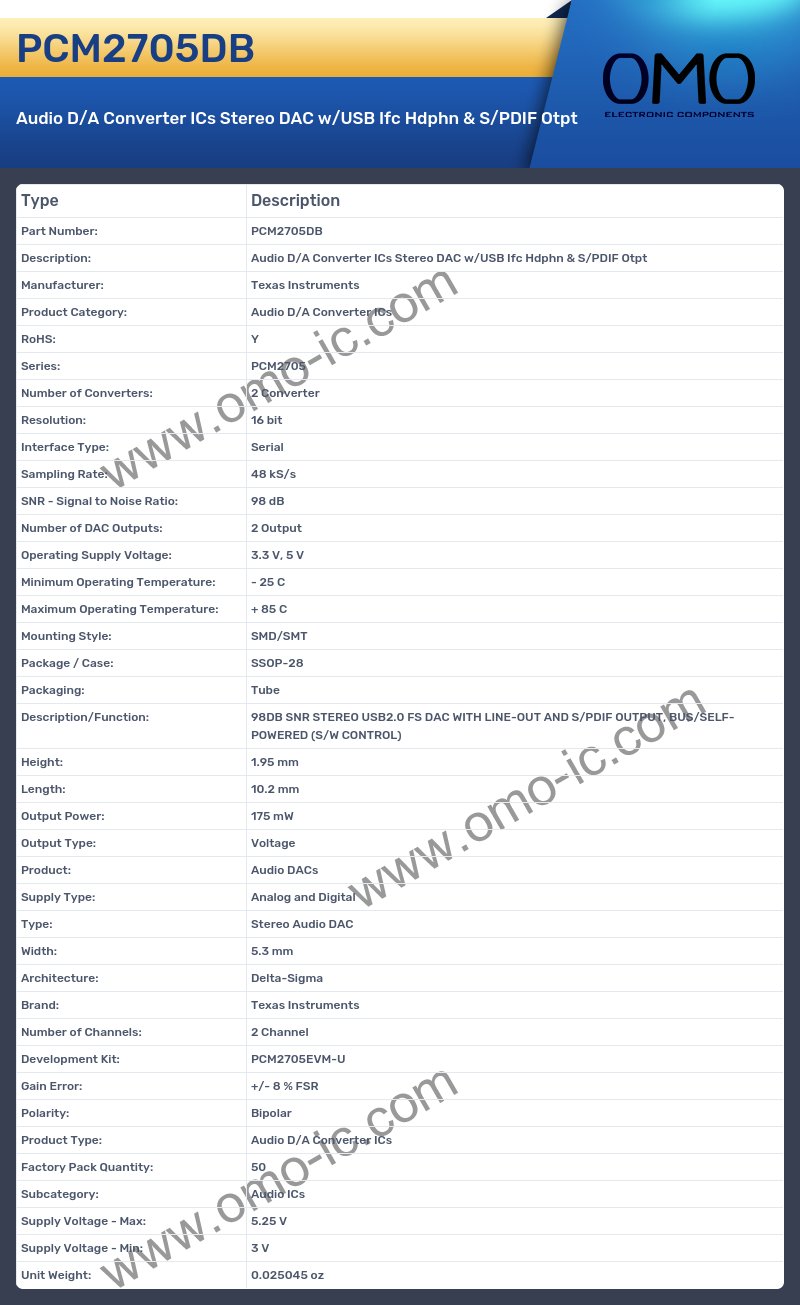 PCM2705DB
