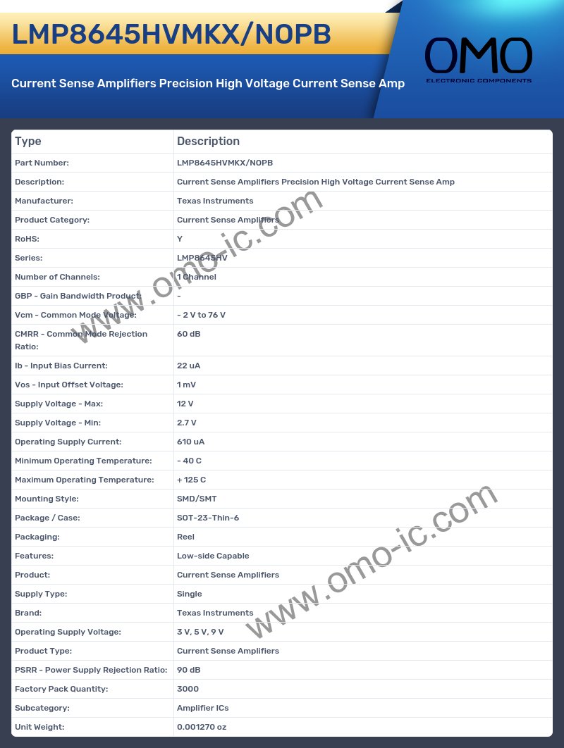 LMP8645HVMKX/NOPB