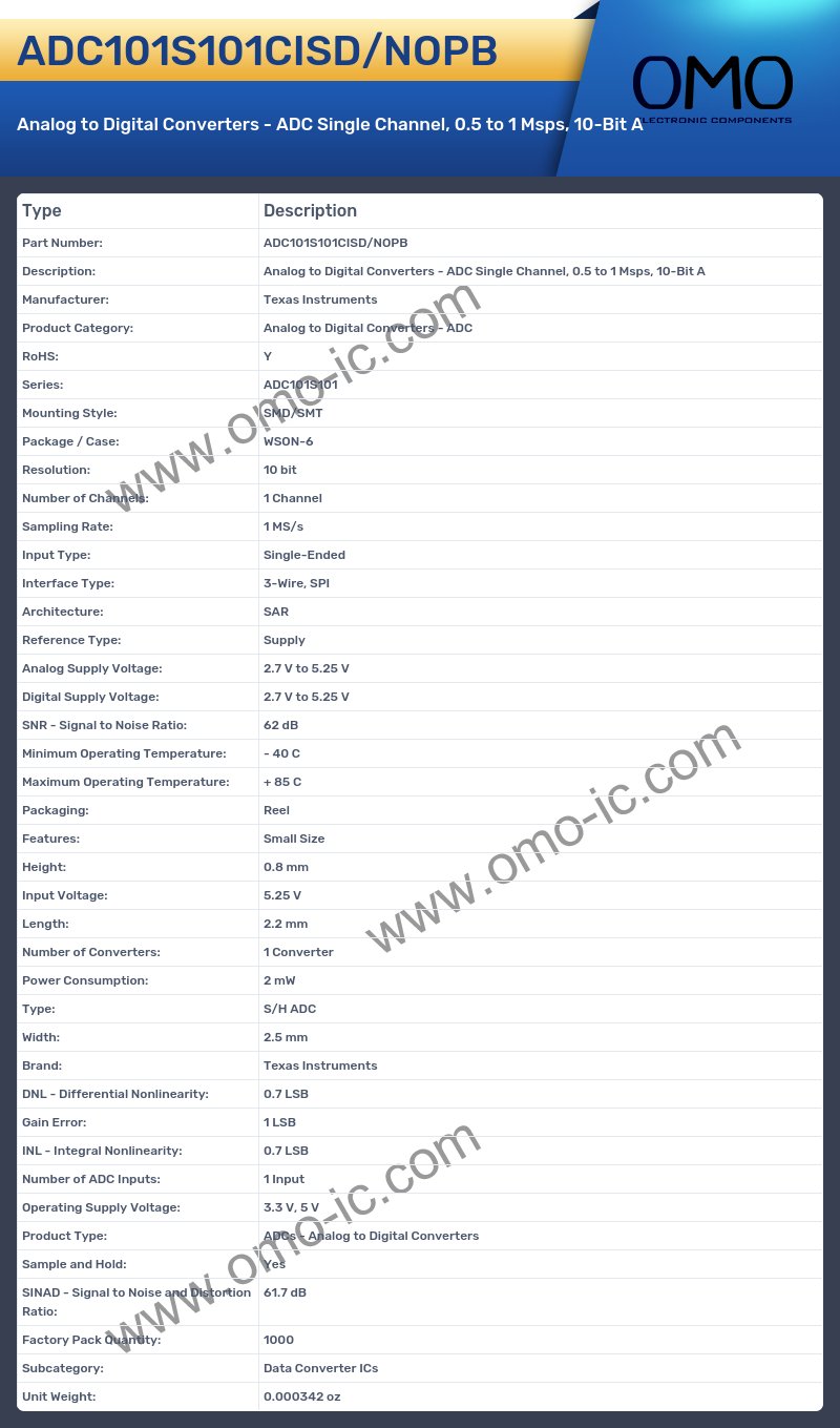 ADC101S101CISD/NOPB
