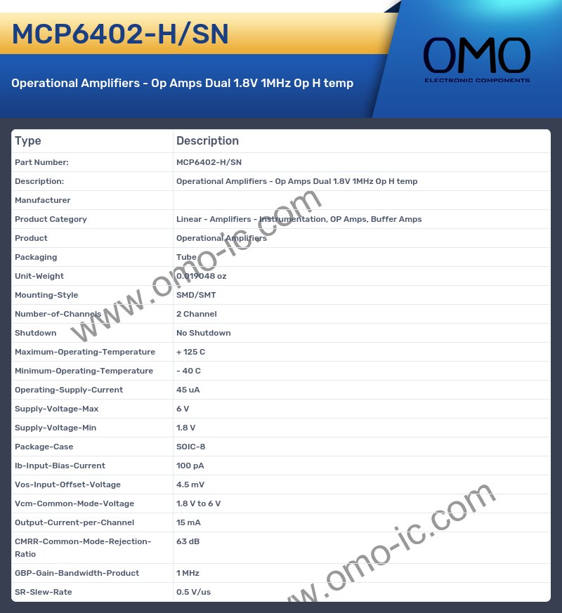 MCP6402-H/SN