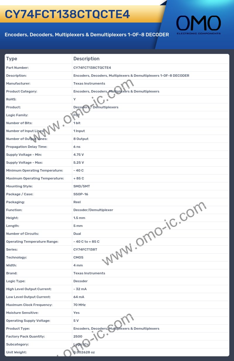 CY74FCT138CTQCTE4