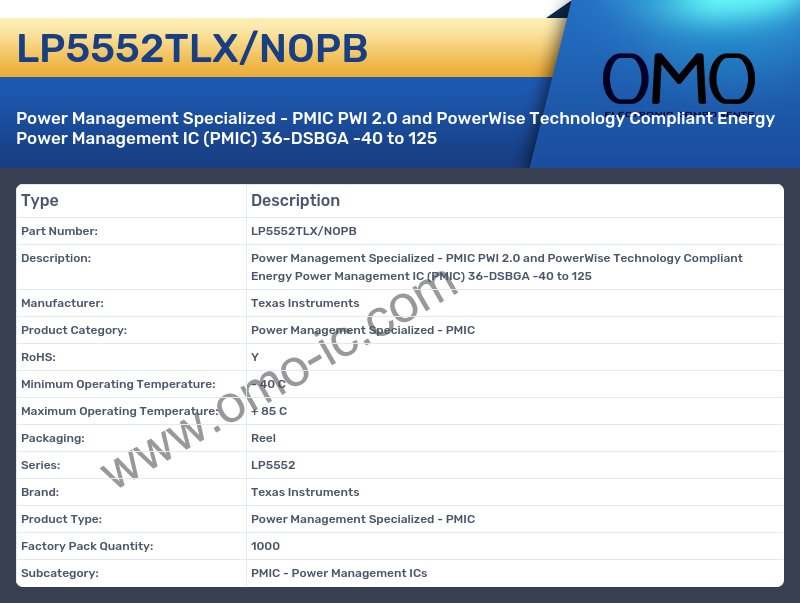 LP5552TLX/NOPB